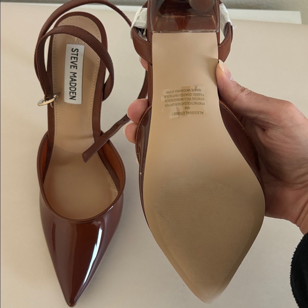 Steve Madden Brown Alessi Heels - Picture 3 of 5